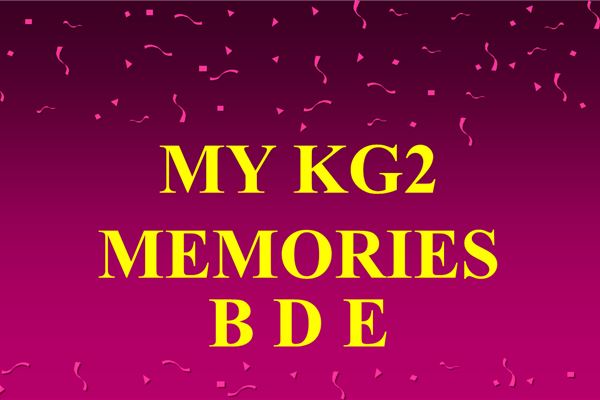 2324 KG2 B D E Memories